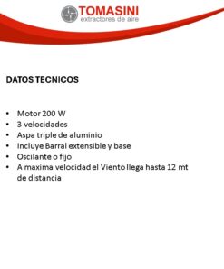 Alternative view of Ventilador Industrial de Pie 30"